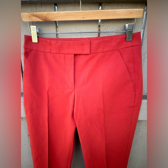 NWT Akris Punto Frankie Trousers Orange Fall Vibes Office Business Casual Sz 2 - Picture 3 of 11